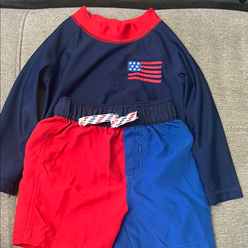 Patriotic Kids Matching Set - Red and Blue